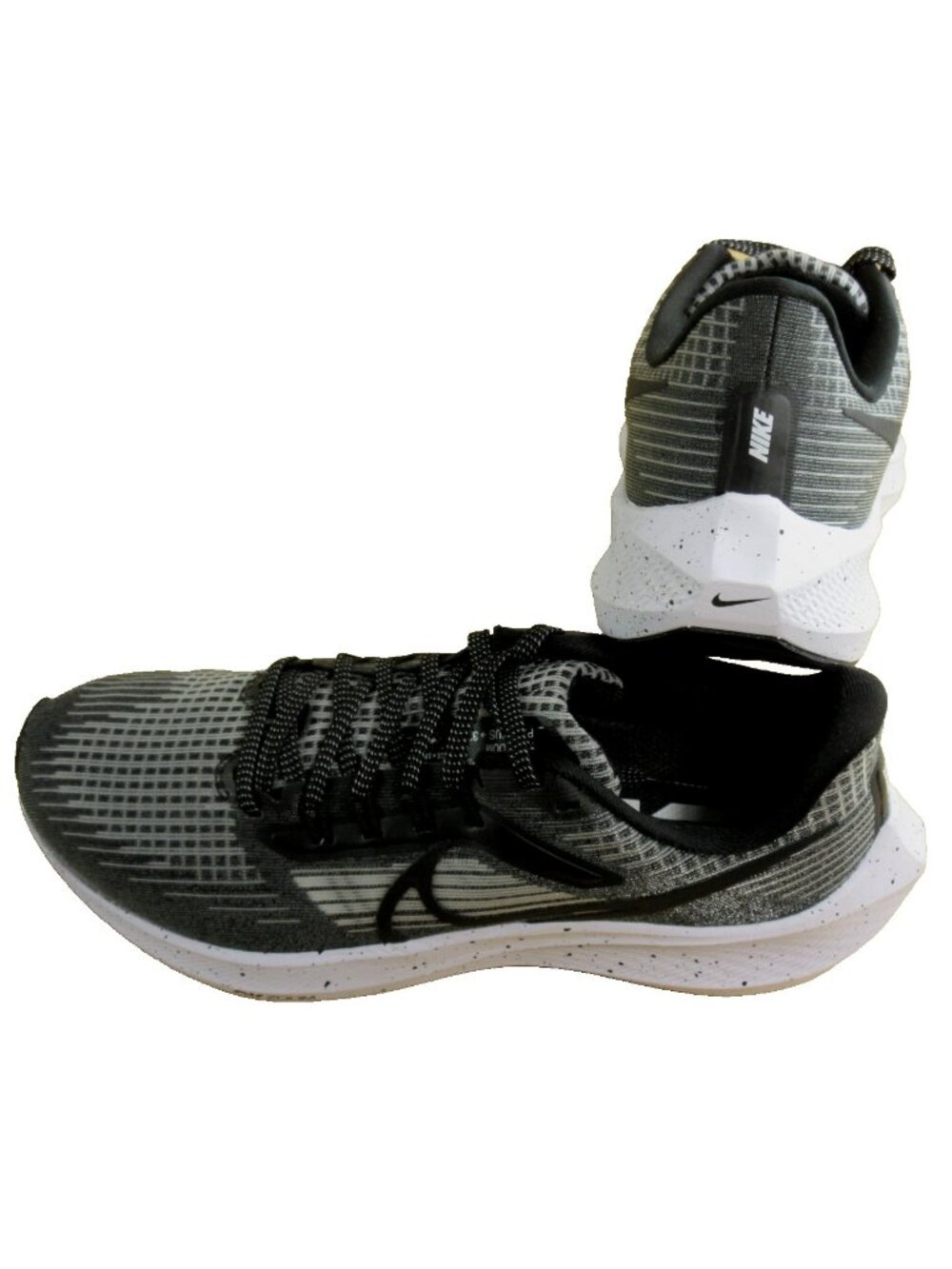 Women's Nike Air Zoom Pegasus 39 Running Shoes Black Smoke Grey White Size 7.5 - Picture 6 of 7